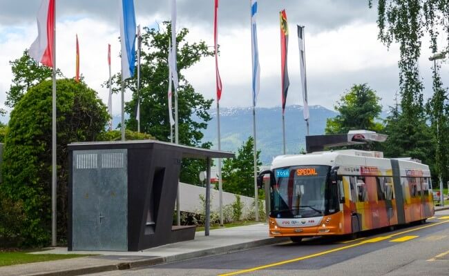 tosa abb elektromos busz gyorstöltő rendszer