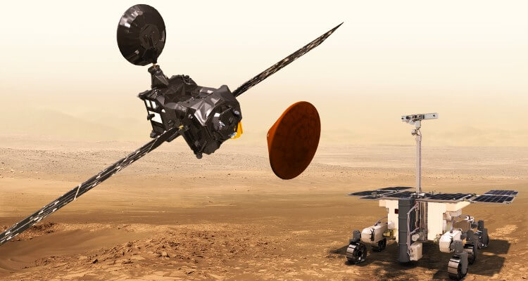 exomars mars rover és keringő egység